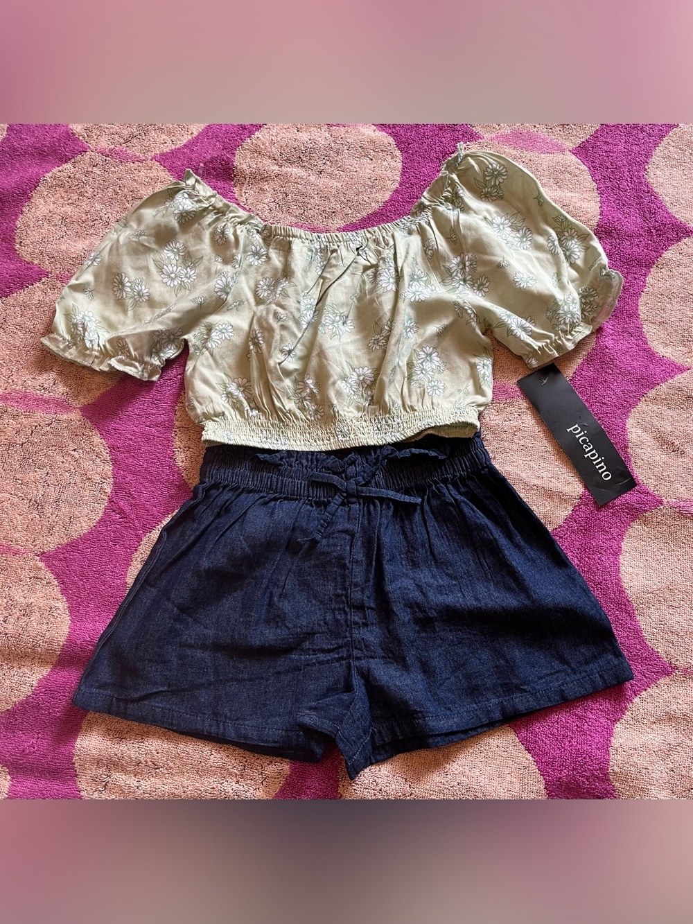 NWT Picapino 2PC Summer Girl’s Set Outfit